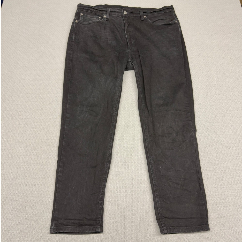 Levis 531 Jeans Mens 38x30 Black Denim Faded Straight Fit Classic Casual